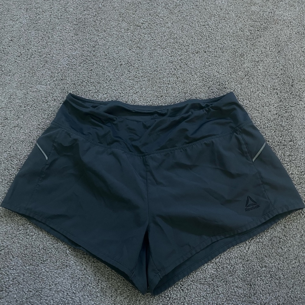 Reebok Women's Dark Gray Athletic Shorts